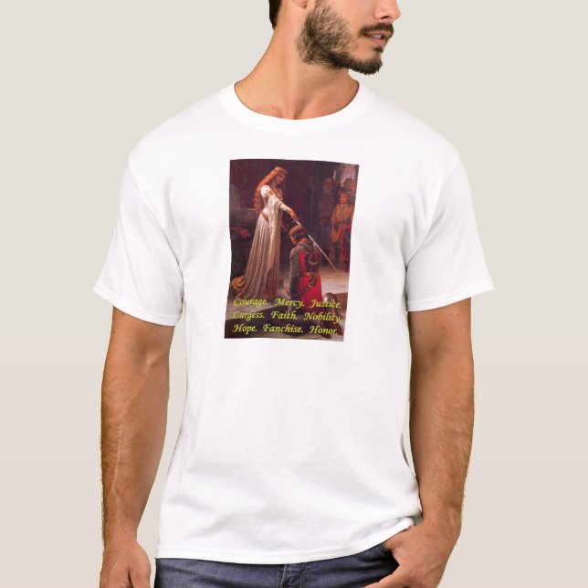 Der T - Shirt "der neun Wort-" Männer (Vorderseite)