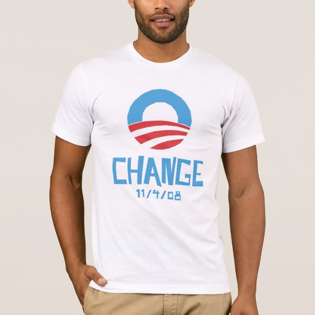Der T - Shirt der Obama-Änderungs-Licht-Männer (Vorderseite)