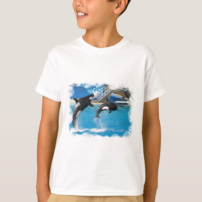 Der T - Shirt der Orca-Wal-Kinder (Vorderseite)