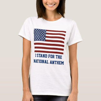 Der T - Shirt der patriotischen Frau mit