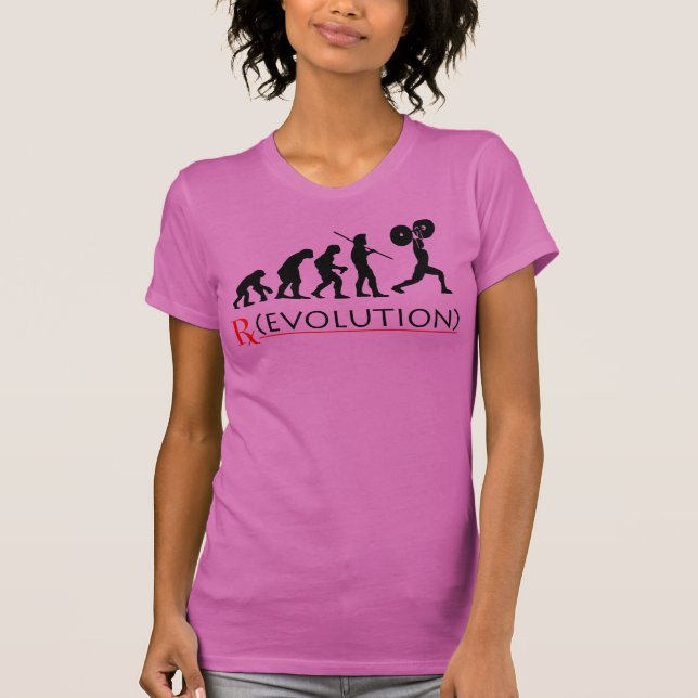 Der T - Shirt der Rx Evolutions-Diagramm-Frauen (Vorderseite)