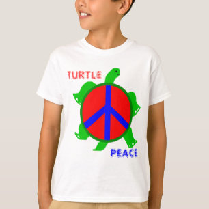Der T - Shirt der Schildkröte-Friedenskinder
