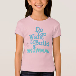 Der T - Shirt "der Snowman-" Mädchen