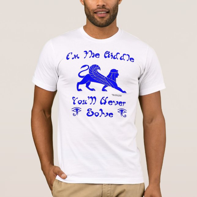 Der T - Shirt der Sphinx-Rätsel-Männer (Vorderseite)