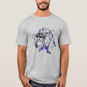 Der T - Shirt der Splatted Bulldoggen-Männer