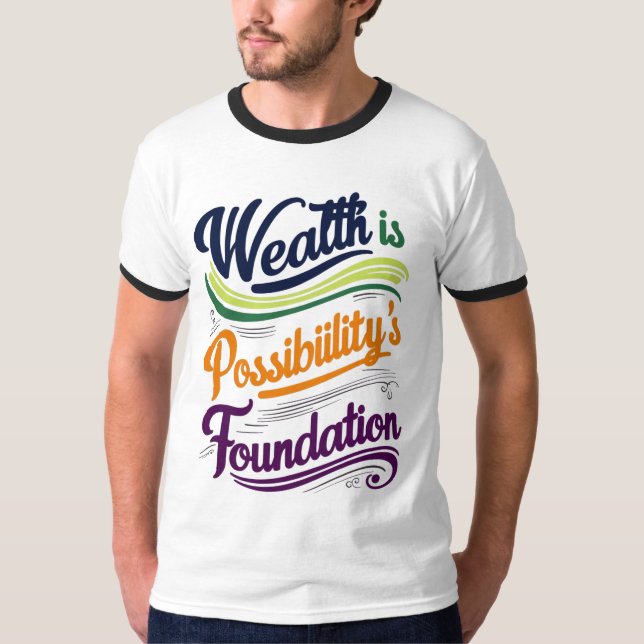 Der T - Shirt der Stiftung Wohlstand ist möglich (Vorderseite)