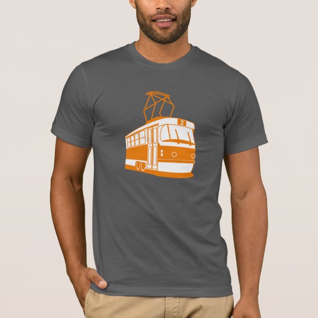 Der T - Shirt der Straßenbahn-Männer (Vorderseite)