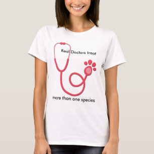 Der T - Shirt der Tierarzt-Stethoskop-Frauen