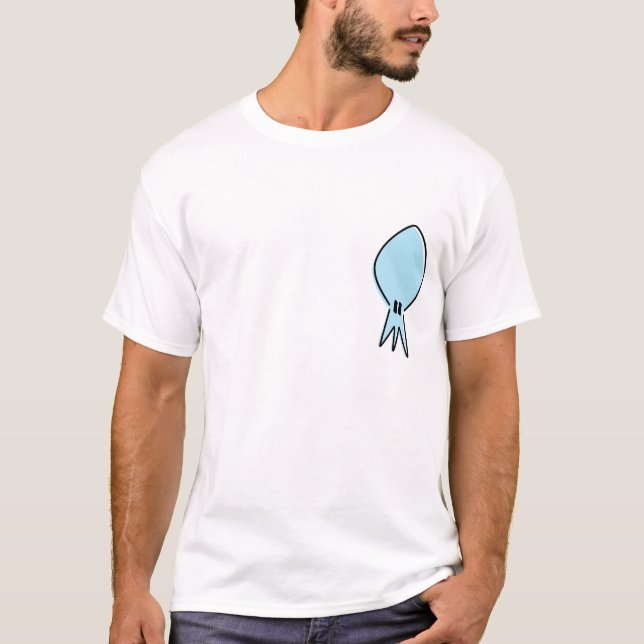 Der T - Shirt der Tintenfisch-Mediummänner (Vorderseite)