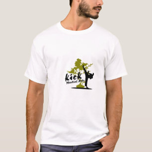 Der T - Shirt der Tritt-Kriegskunst-Männer