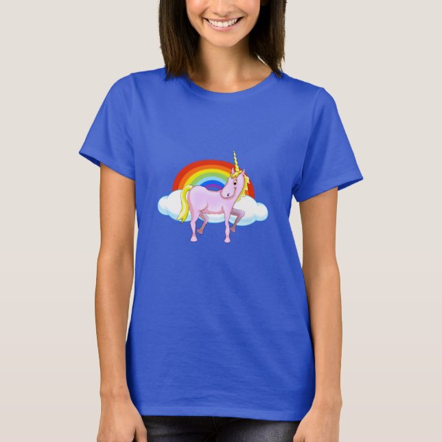 Der T - Shirt der Unicorn-Frauen (Vorderseite)