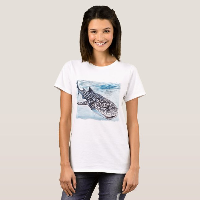 Der T - Shirt der Wal-Haifisch-Grafik-Frauen (Vorne ganz)