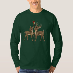 Der T - Shirt der Weihnachtsren-Feiertagsmänner