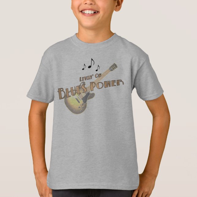 Der T - Shirt des Blues-Power-Kindes (Vorderseite)