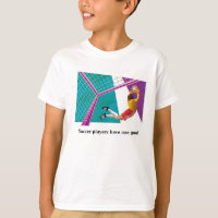 Der T - Shirt des Fußballgoalie-Kindes
