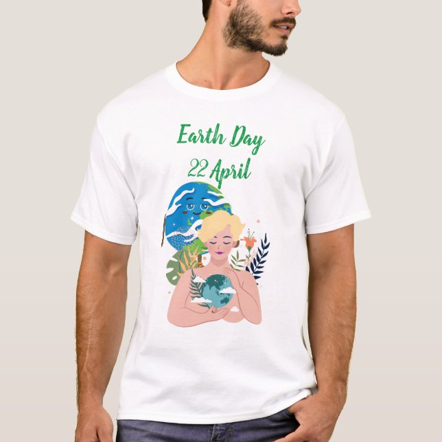 Der T - Shirt des Grünen Earth gerettet (Vorderseite)