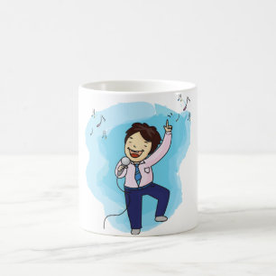 Der T - Shirt des Jungen Bandführers Kaffeetasse
