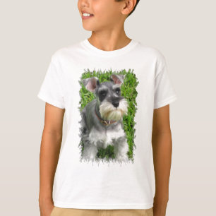 Der T - Shirt des Miniaturschnauzer-Kindes