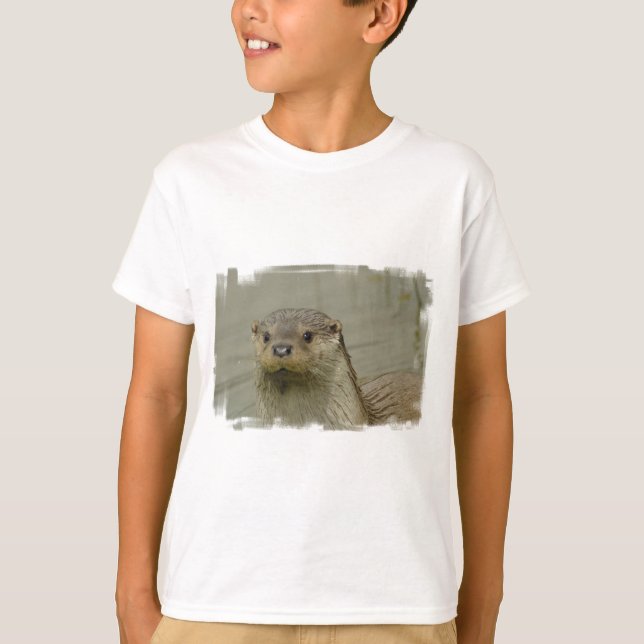 Der T - Shirt des riesiges Fluss-Otter-Kindes (Vorderseite)