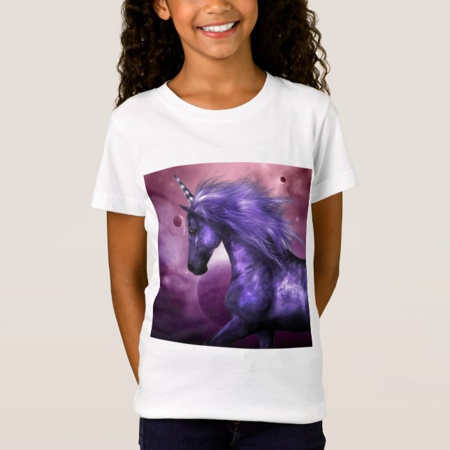 Der T - Shirt des Unicorn-Mädchens (Vorderseite)