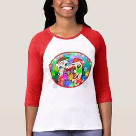 Der T - Shirt des Weihnachtskatzen-Liebhabers