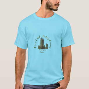 Der T - Shirt "Die Zukunft gestalten" des männlich
