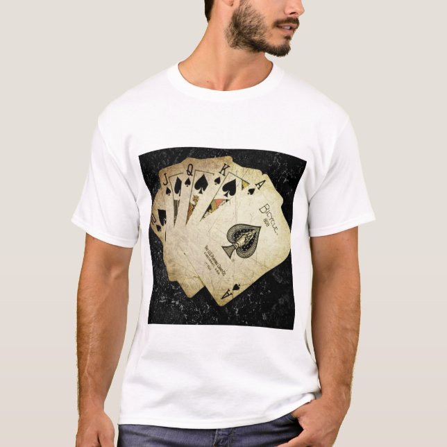 Der T - Shirt einzigartiger Spielkarte desined (Vorderseite)