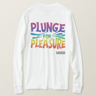 **Der T - Shirt-Entwurf enthält den Satz "Plunge T-Shirt