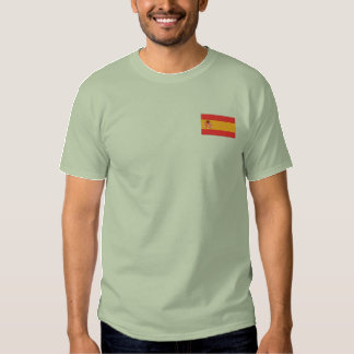 Der T - Shirt Flagge gestickter Männer Spaniens