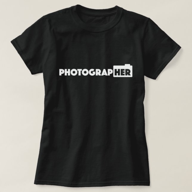 Der T - Shirt Fotograf ladies (Design vorne)