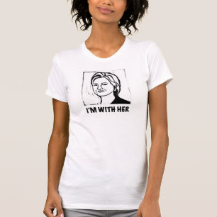 Der T - Shirt Frau Hillary Clinton