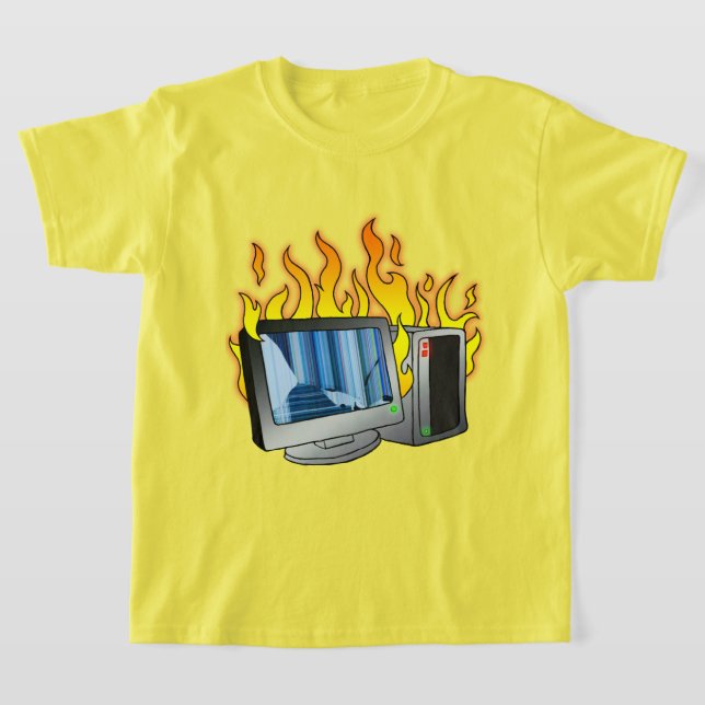 Der T - Shirt für Computer-Feuerkids (Ablage )