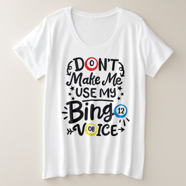 Der T - Shirt für Frauen mit Plus-Größe (Design vorne)