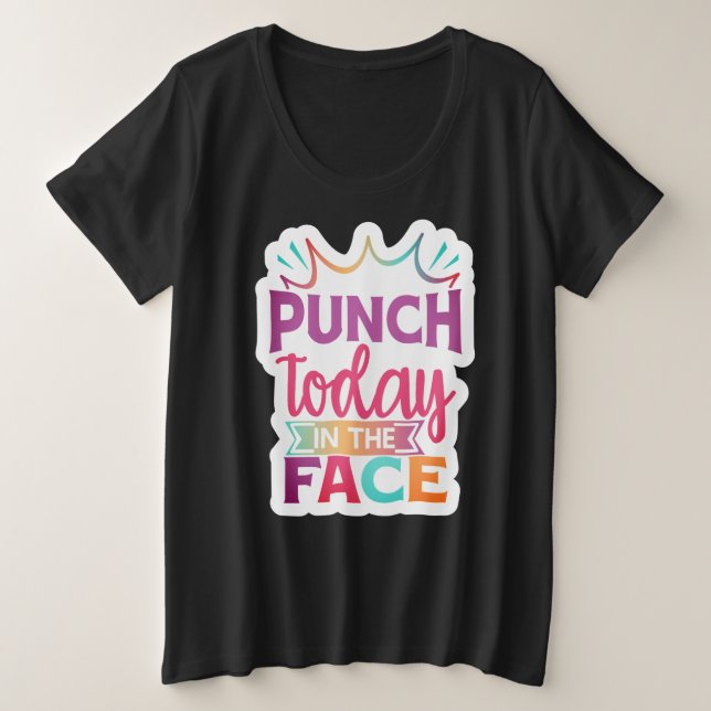 Der T - Shirt für Frauen mit Plus-Größe (Design vorne)