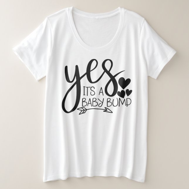 Der T - Shirt für Frauen mit Plus-Größe (Design vorne)