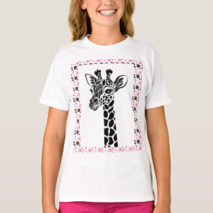 Der T - Shirt-Giraffenpolkapunktt-shirt der T-Shirt