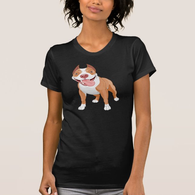 Der T - Shirt Gruben-Stier-Frauen (Vorderseite)