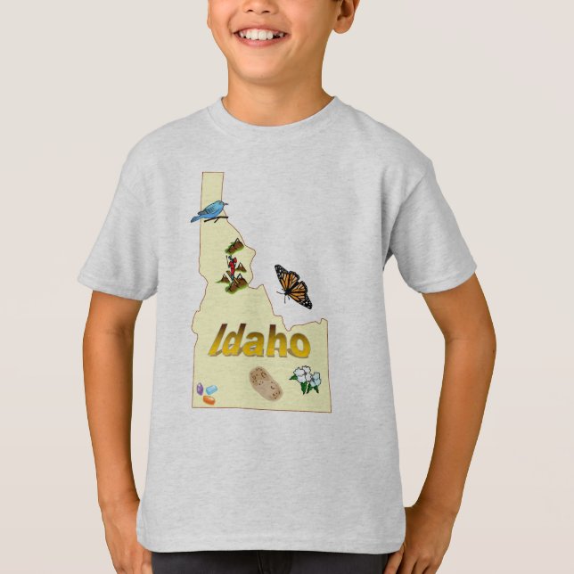 Der T - Shirt Idaho-Kindes (Vorderseite)