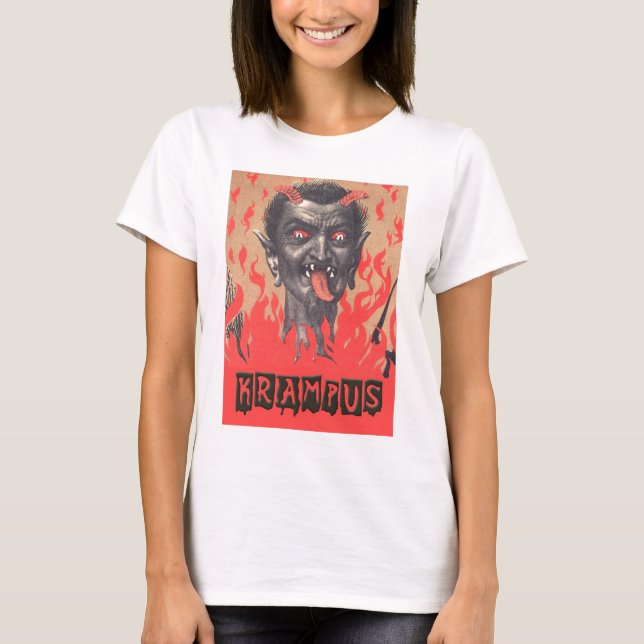 Der T - Shirt Krampus Frauen (Vorderseite)