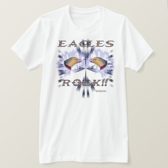 Der T - Shirt Männer der Eagles-Felsen-II (Design vorne)