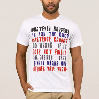 Der T - Shirt Osho des Mannes. Was auch immer