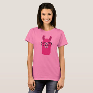 Der T - Shirt-Rosa-Lama der Frauen T-Shirt