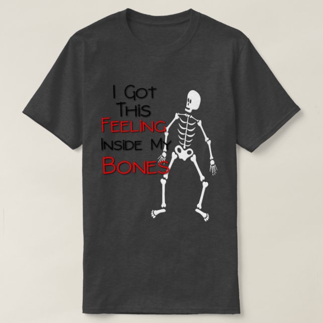 Der T - Shirt Skeleton Halloween-Männer (Design vorne)