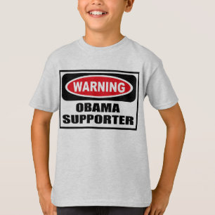 Der T - Shirt warnenden OBAMA-ANHÄNGER Kindes
