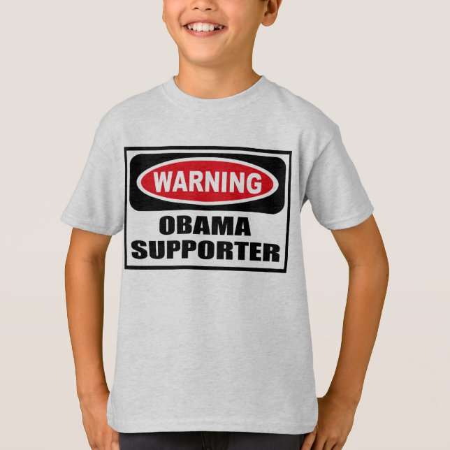 Der T - Shirt warnenden OBAMA-ANHÄNGER Kindes (Vorderseite)