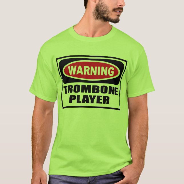 Der T - Shirt warnender TROMBONE-SPIELER Männer (Vorderseite)