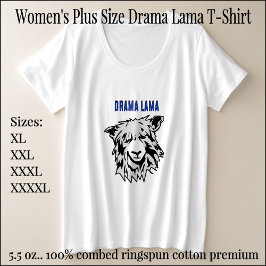 Der T - Shirt "Women's Plus Sized Drama Lama Basic