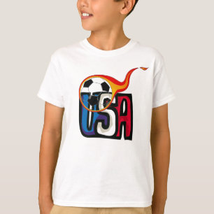 Der T-Shrit des USA-Fußball-Jungen T-Shirt