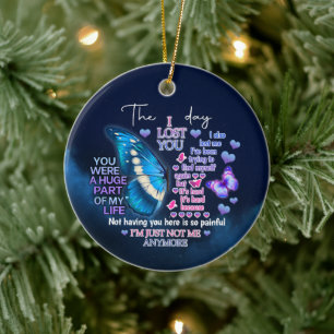 Der Tag, an dem ich dich verloren habe Keramik Ornament