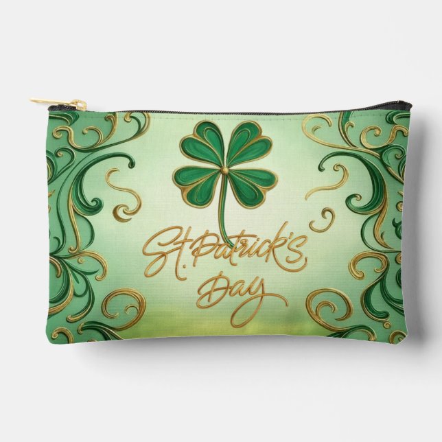 Der Tag der Clover Saint Patrick Zubehörtasche (Vorderseite)